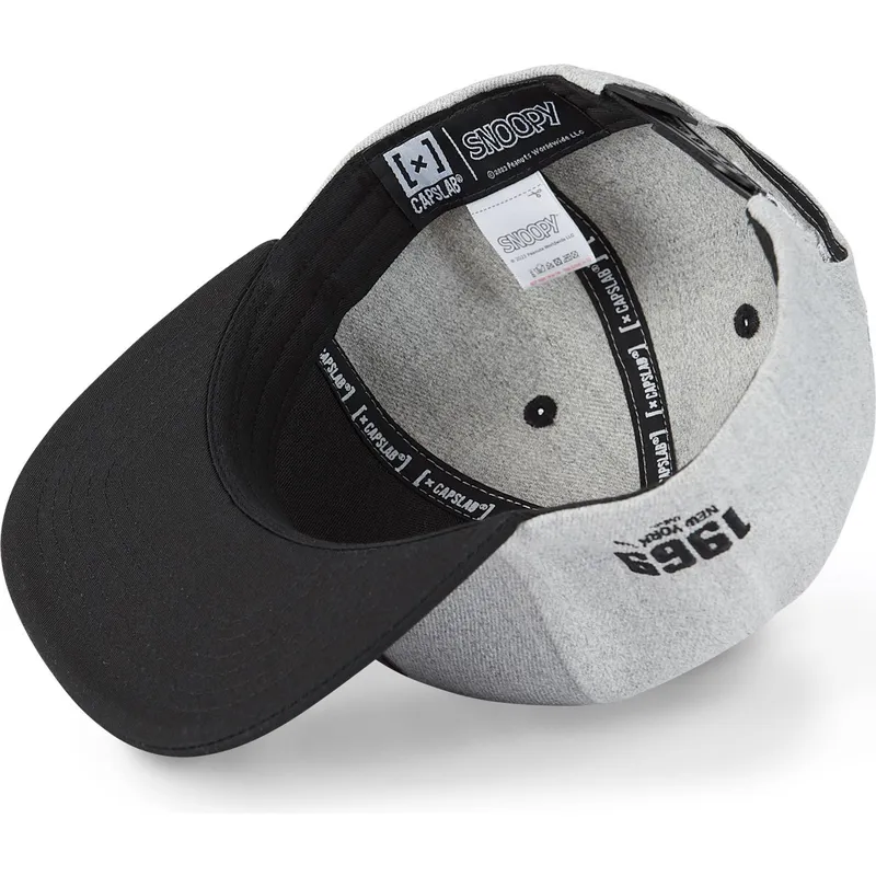 czapki-plana-szary-snapback-snoopy-orzeszki-ziemne-capslab czapki-plana-szary-snapback-snoopy-orzeszki-ziemne-capslab