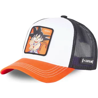 Biała, czarna i pomarańczowa czapka trucker Son Goku dla chłopca DB3 GOK2 Dragon Ball od Capslab