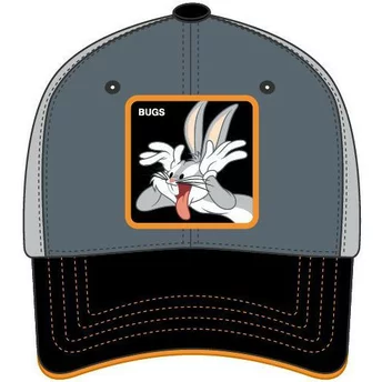 Szara, regulowana czapka z daszkiem Bugs Bunny BU4 Looney Tunes od Capslab