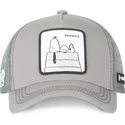 czapki-curva-szary-snapback-snoopy-orzeszki-ziemne-capslab