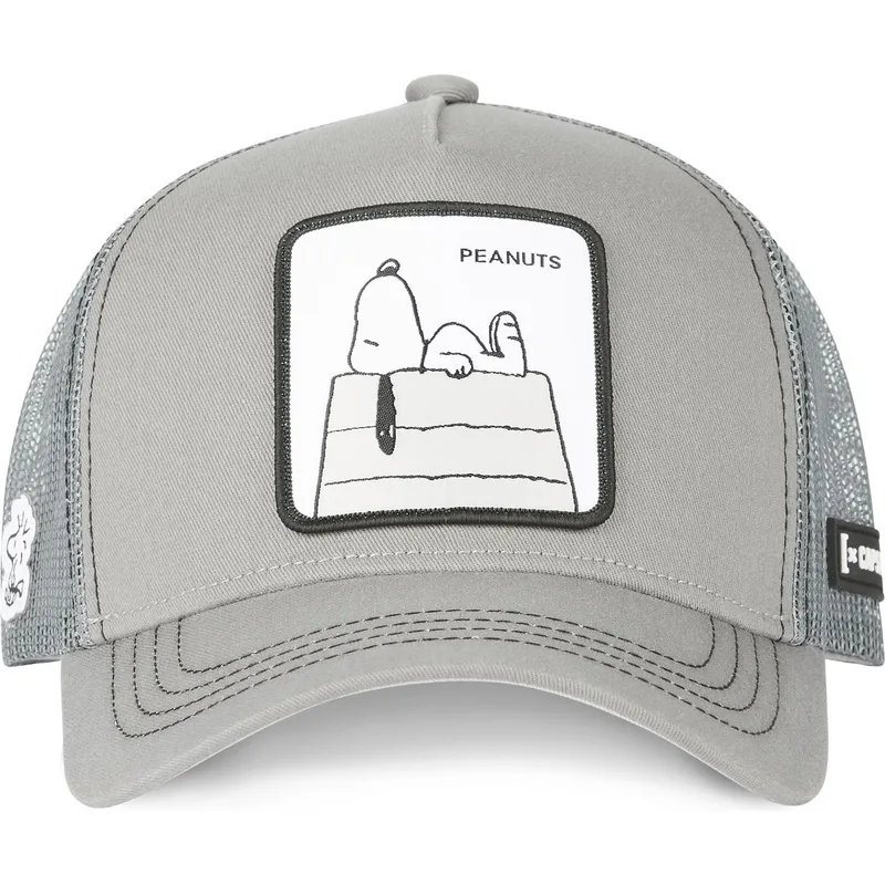 czapki-curva-szary-snapback-snoopy-orzeszki-ziemne-capslab