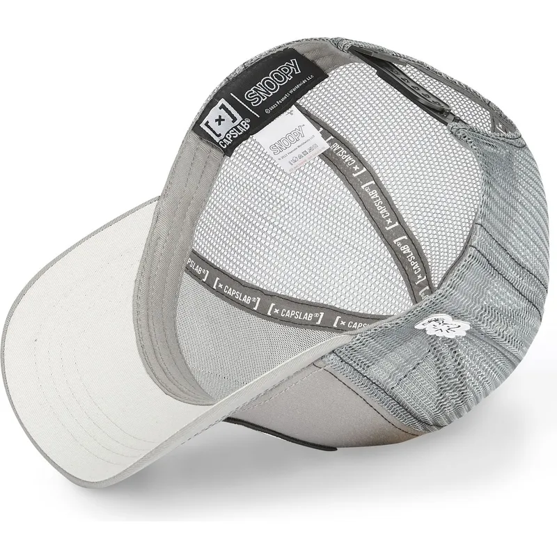 czapki-curva-szary-snapback-snoopy-orzeszki-ziemne-capslab
