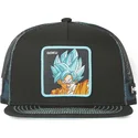 czapka-plaska-trucker-czarna-i-niebieska-son-goku-super-saiyan-blue-sa1-dragon-ball-od-capslab