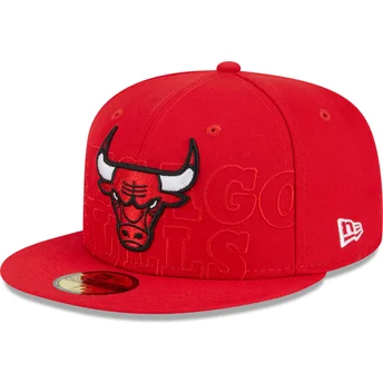 czapki-plana-czerwony-dopasowany-59fifty-draft-edition-2023-chicago-bulls-nba-new-era