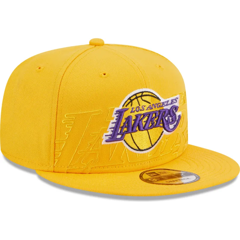 czapki-plana-zolty-snapback-9fifty-draft-edition-2023-los-angeles-lakers-nba-new-era