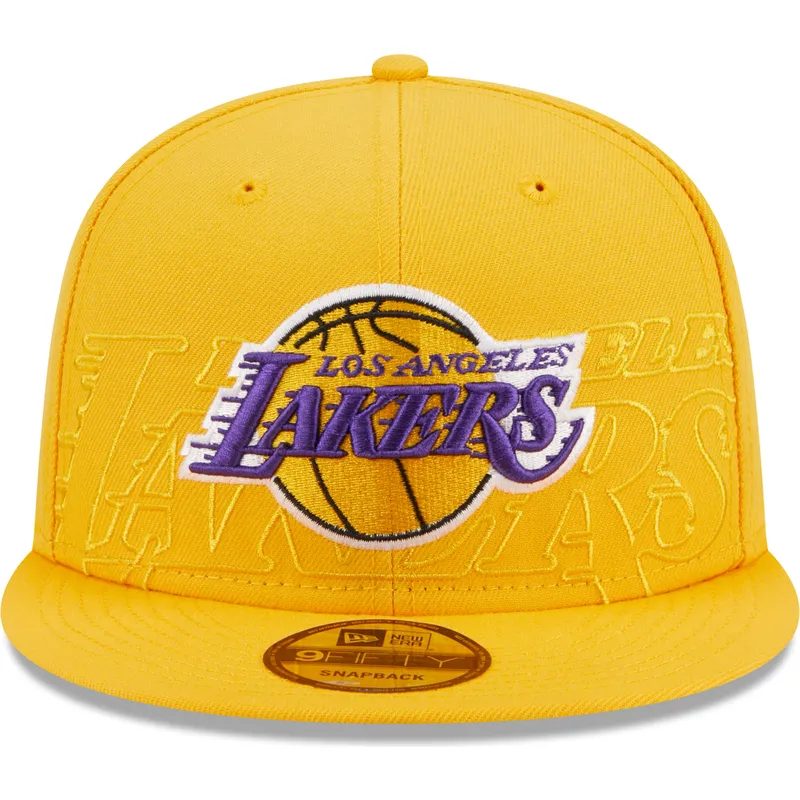 czapki-plana-zolty-snapback-9fifty-draft-edition-2023-los-angeles-lakers-nba-new-era