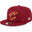 czerwona-plaska-czapka-snapback-9fifty-draft-edition-2023-cleveland-cavaliers-nba-new-era
