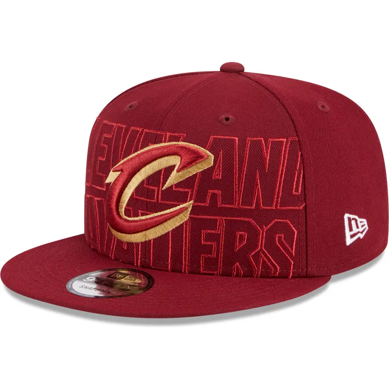 czerwona-plaska-czapka-snapback-9fifty-draft-edition-2023-cleveland-cavaliers-nba-new-era