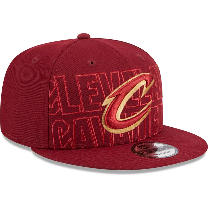 czerwona-plaska-czapka-snapback-9fifty-draft-edition-2023-cleveland-cavaliers-nba-new-era