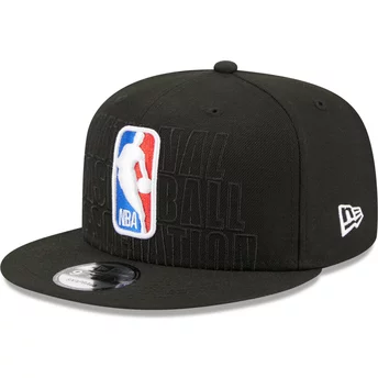 Czarna płaska czapka snapback 9FIFTY Draft Edition 2023 NBA od New Era