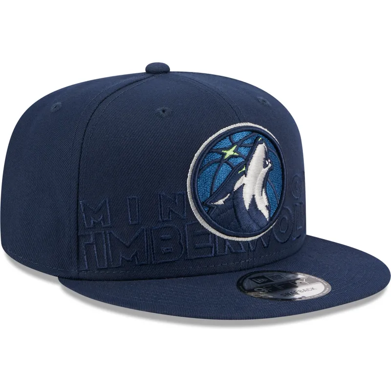 czapki-plana-granatowy-snapback-9fifty-draft-edition-2023-minnesota-timberwolves-nba-new-era