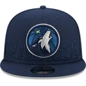 czapki-plana-granatowy-snapback-9fifty-draft-edition-2023-minnesota-timberwolves-nba-new-era