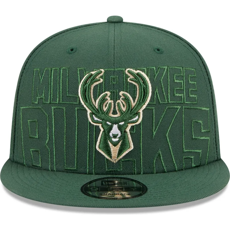 czapki-plana-zielony-snapback-9fifty-draft-edition-2023-milwaukee-bucks-nba-new-era