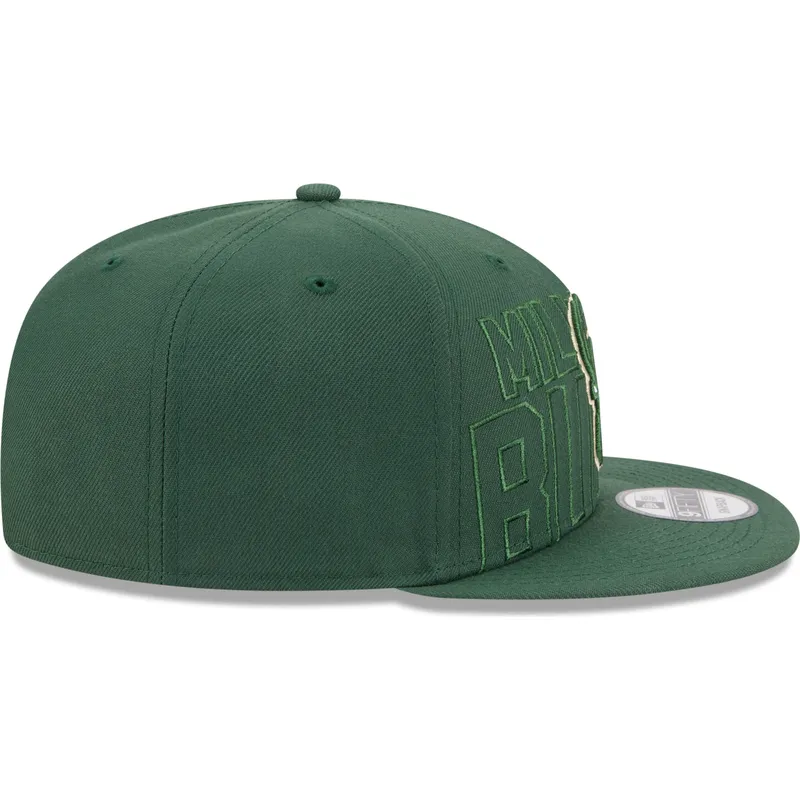 czapki-plana-zielony-snapback-9fifty-draft-edition-2023-milwaukee-bucks-nba-new-era