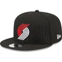 czarna-czapka-z-plaskim-daszkiem-snapback-9fifty-draft-edition-2023-portland-trail-blazers-nba-od-new-era
