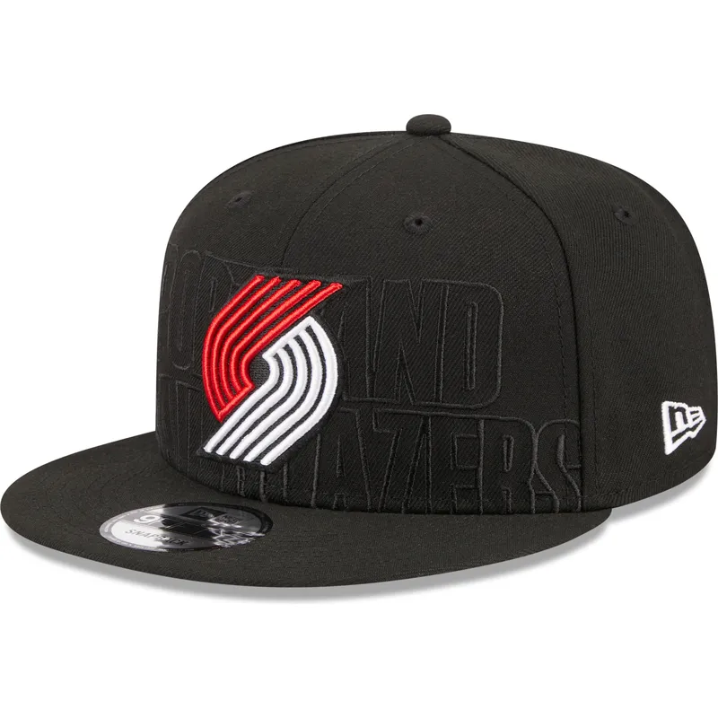 czarna-plaska-czapka-snapback-9fifty-draft-edition-2023-portland-trail-blazers-nba-new-era