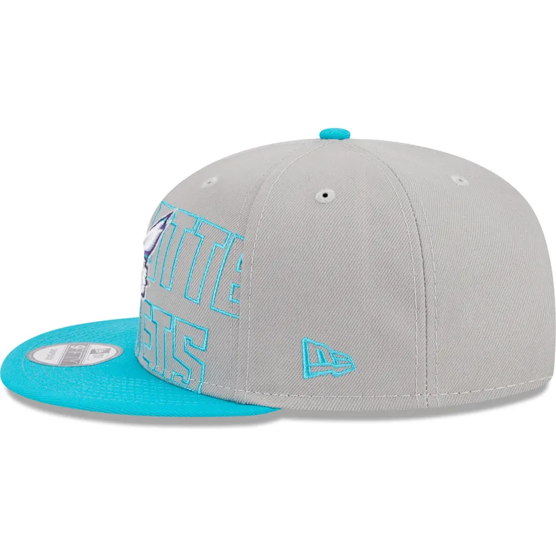 czapki-plana-szary-snapback-9fifty-draft-edition-2023-charlotte-hornets-nba-new-era