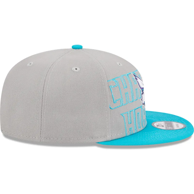 czapki-plana-szary-snapback-9fifty-draft-edition-2023-charlotte-hornets-nba-new-era