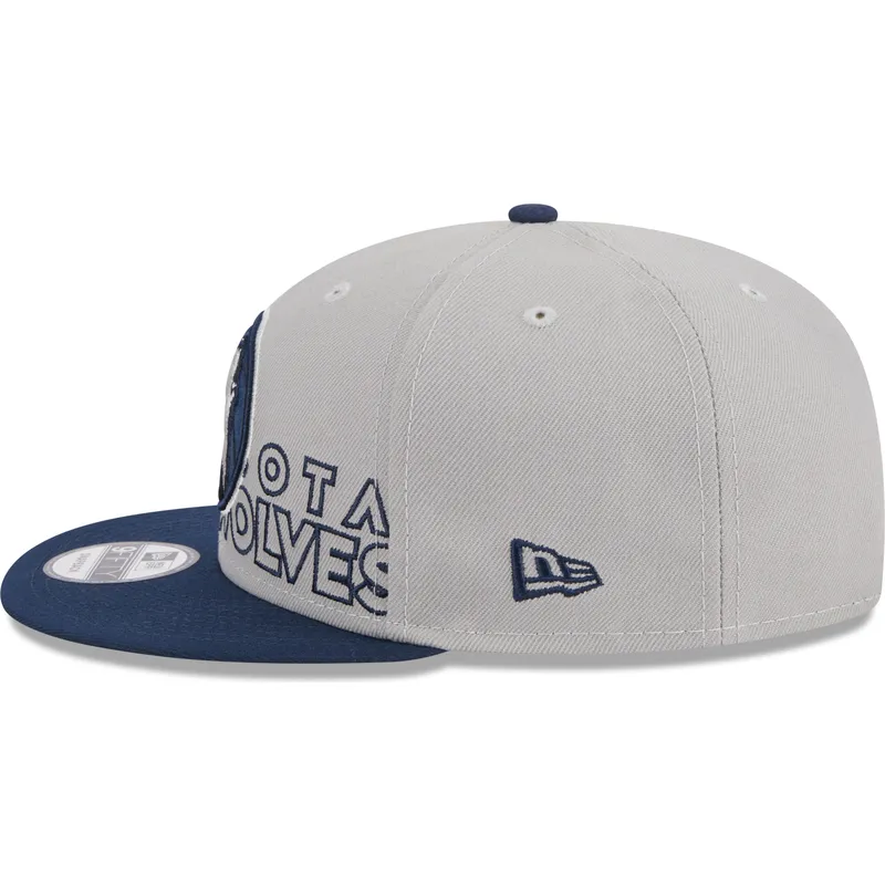 czapki-plana-szary-snapback-9fifty-draft-edition-2023-minnesota-timberwolves-nba-new-era
