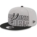szara-i-czarna-plaska-czapka-snapback-9fifty-draft-edition-2023-san-antonio-spurs-nba-od-new-era