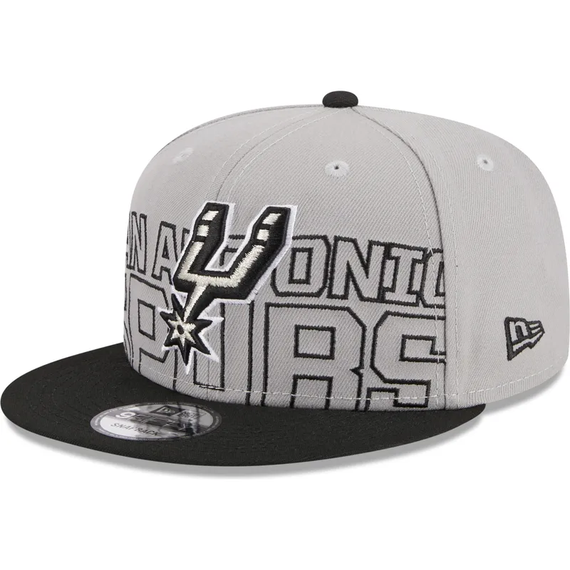 czapki-plana-szary-snapback-9fifty-draft-edition-2023-san-antonio-spurs-nba-new-era