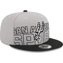 szara-i-czarna-plaska-czapka-snapback-9fifty-draft-edition-2023-san-antonio-spurs-nba-od-new-era