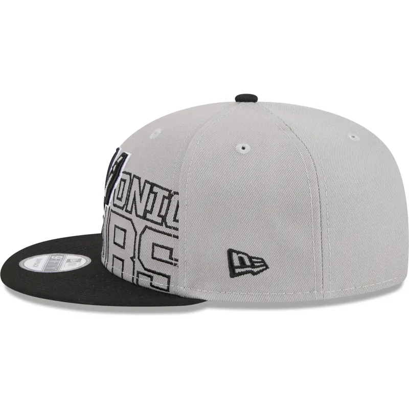 czapki-plana-szary-snapback-9fifty-draft-edition-2023-san-antonio-spurs-nba-new-era