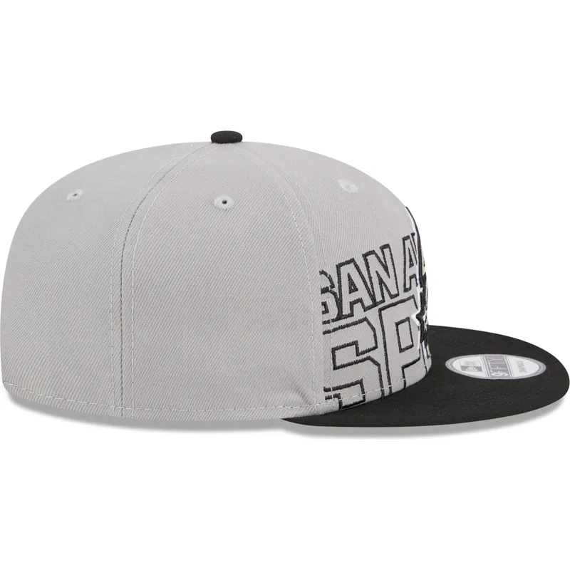 czapki-plana-szary-snapback-9fifty-draft-edition-2023-san-antonio-spurs-nba-new-era