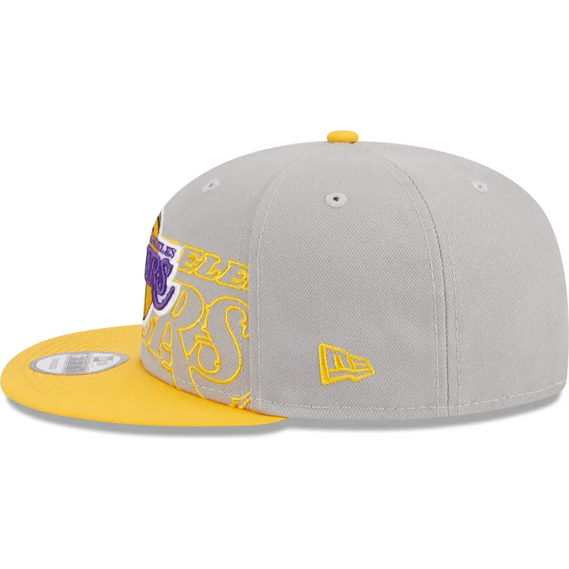 czapki-plana-szary-snapback-9fifty-draft-edition-2023-los-angeles-lakers-nba-new-era