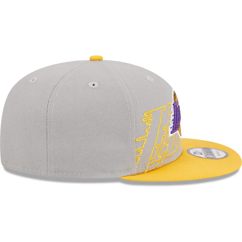 czapki-plana-szary-snapback-9fifty-draft-edition-2023-los-angeles-lakers-nba-new-era