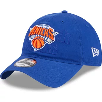 Niebieska, regulowana czapka z zakrzywionym daszkiem 9TWENTY Draft Edition 2023 od New York Knicks NBA od New Era