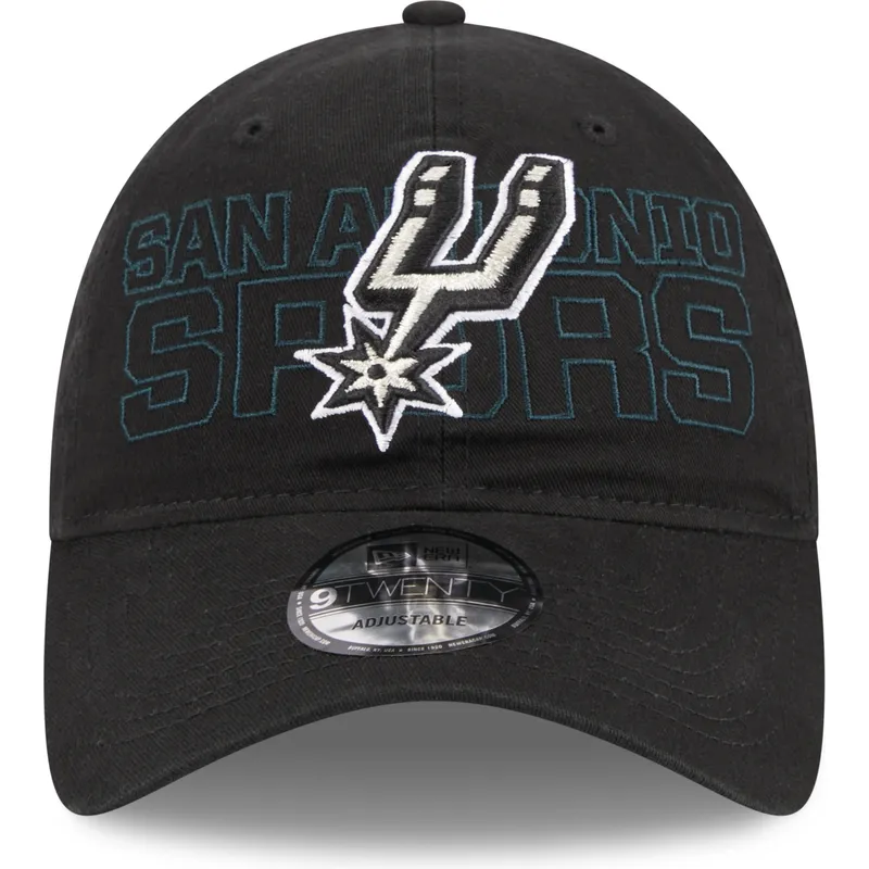 czapki-curva-czarny-tasma-regulowana-9twenty-draft-edition-2023-san-antonio-spurs-nba-new-era