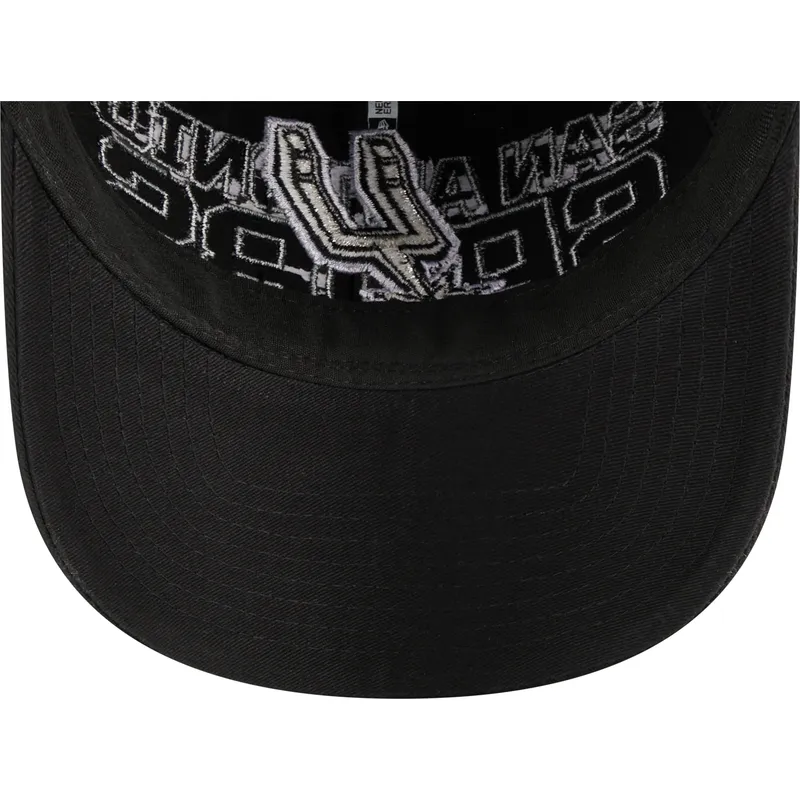 czapki-curva-czarny-tasma-regulowana-9twenty-draft-edition-2023-san-antonio-spurs-nba-new-era