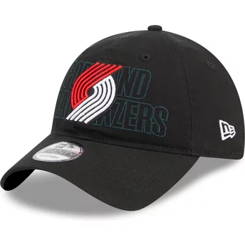Czarna, regulowana czapka z daszkiem 9TWENTY Draft Edition 2023 od Portland Trail Blazers NBA od New Era