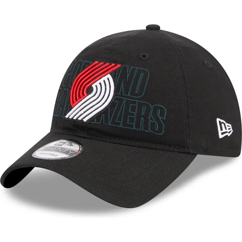 czarna-regulowana-czapka-z-zakrzywionym-daszkiem-9twenty-draft-edition-2023-portland-trail-blazers-nba-new-era