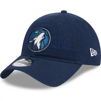 Niebieska, regulowana czapka z daszkiem 9TWENTY Draft Edition 2023 Minnesota Timberwolves NBA od New Era