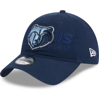 Niebieska, regulowana czapka z zakrzywionym daszkiem 9TWENTY Draft Edition 2023 od Memphis Grizzlies NBA od New Era