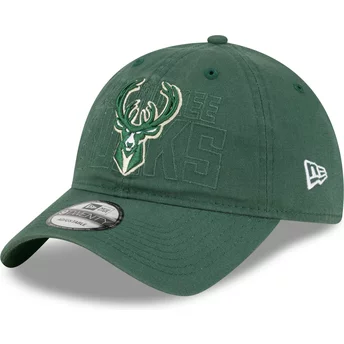 Zielona, regulowana czapka z daszkiem 9TWENTY Draft Edition 2023 Milwaukee Bucks NBA od New Era