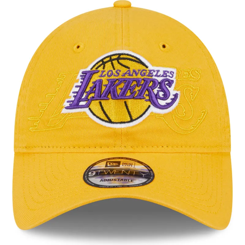czapki-curva-zolty-tasma-regulowana-9twenty-draft-edition-2023-los-angeles-lakers-nba-new-era