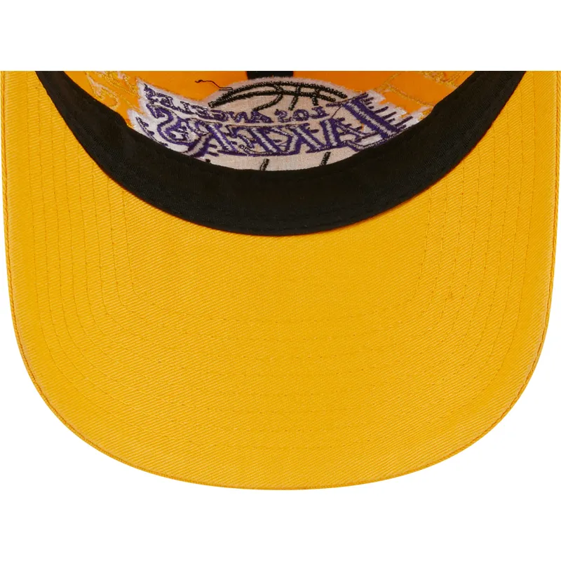 czapki-curva-zolty-tasma-regulowana-9twenty-draft-edition-2023-los-angeles-lakers-nba-new-era
