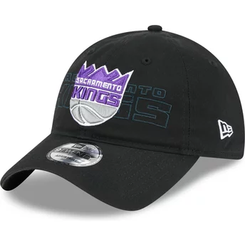 Czarna, regulowana czapka z zakrzywionym daszkiem 9TWENTY Draft Edition 2023 Sacramento Kings NBA od New Era
