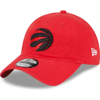 Czerwona, regulowana czapka z daszkiem 9TWENTY Draft Edition 2023 Toronto Raptors NBA od New Era