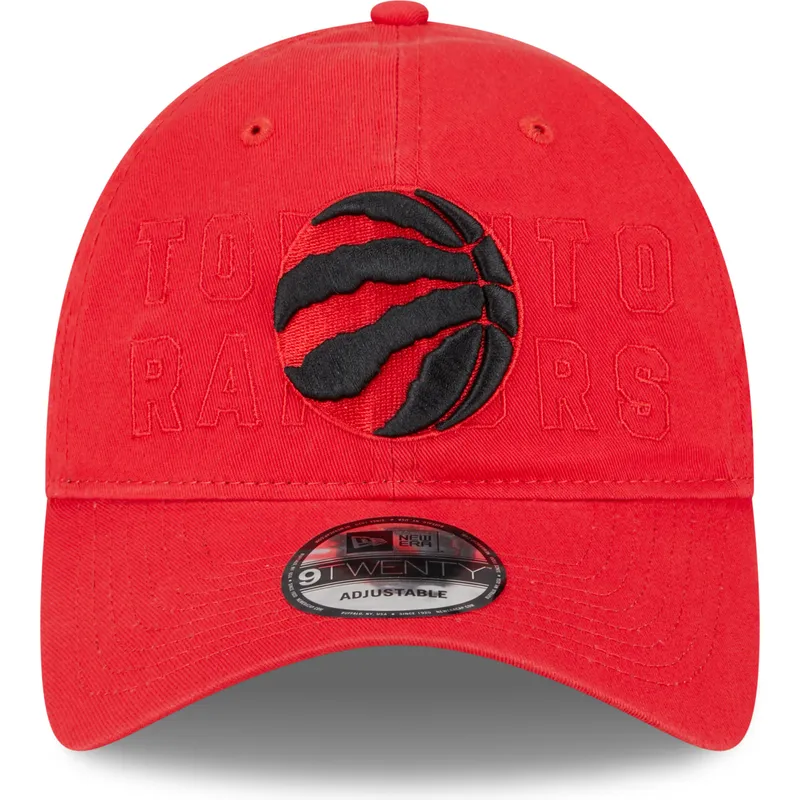 czerwona-regulowana-czapka-z-zakrzywionym-daszkiem-9twenty-draft-edition-2023-toronto-raptors-nba-new-era