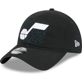 Czarna, regulowana czapka z zakrzywionym daszkiem 9TWENTY Draft Edition 2023 od Utah Jazz NBA od New Era