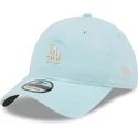new-era-curved-brim-9twenty-mini-logo-los-angeles-dodgers-mlb-light-blue-adjustable-cap