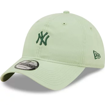 Jasnozielona, regulowana czapka z daszkiem 9TWENTY Mini Logo z logo New York Yankees MLB od New Era