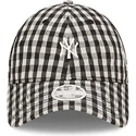 czapki-curva-czarny-tasma-regulowana-9twenty-gingham-new-york-yankees-mlb-new-era