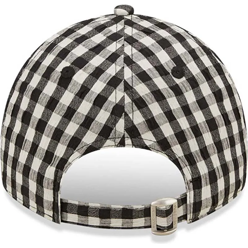 czapki-curva-czarny-tasma-regulowana-9twenty-gingham-new-york-yankees-mlb-new-era
