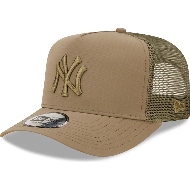 czapki-curva-zielony-snapback-a-frame-tech-ripstop-new-york-yankees-mlb-new-era