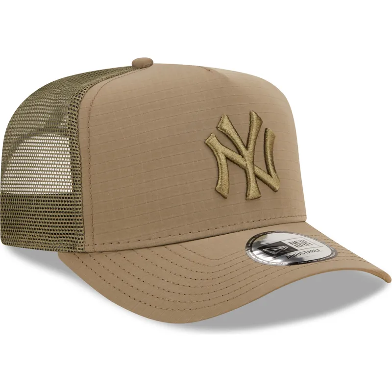 czapki-curva-zielony-snapback-a-frame-tech-ripstop-new-york-yankees-mlb-new-era
